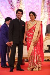 Hero Aadi Wedding Reception Photos
